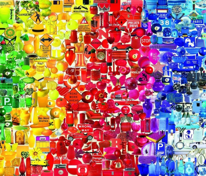 Puzzle - Bluebird - Farebné predmety