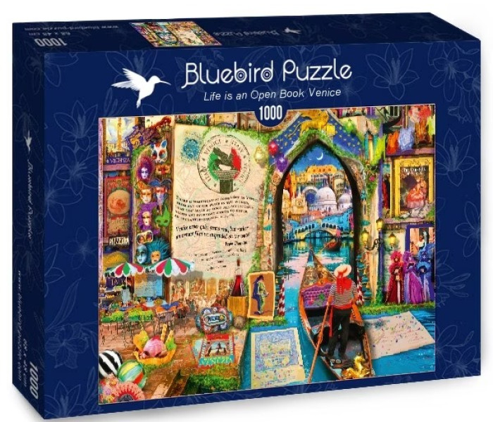 Puzzle - Bluebird - Veneția – Viața este o carte deschisă