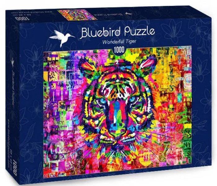 Puzzle - Bluebird - Farebný tiger