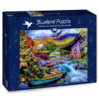 Puzzle - Bluebird - Rai montan pe pământ