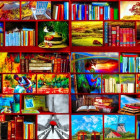 Puzzle - Bluebird - Bibliotecă – secțiunea cărți de călătorie