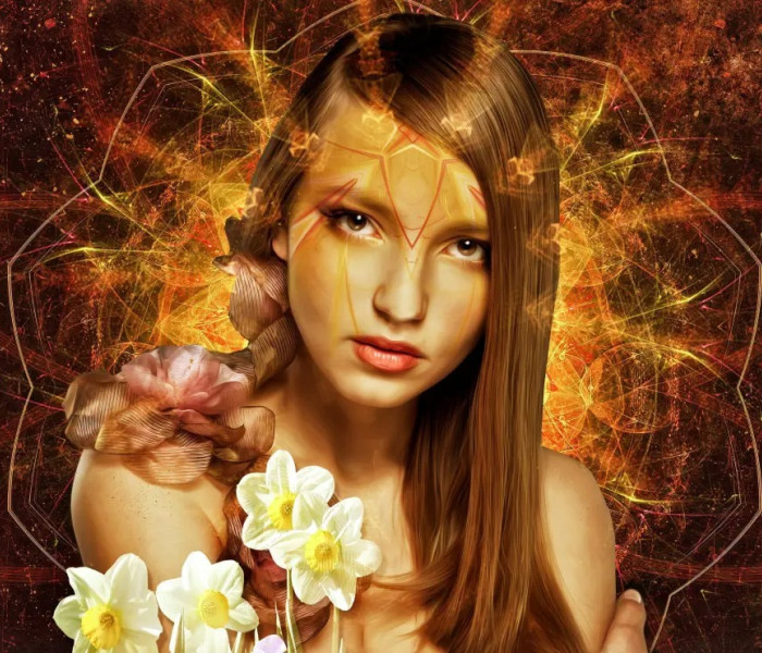 Puzzle - Bluebird - Kvetinová žena