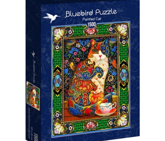 Puzzle - Bluebird - Maľovaná mačka