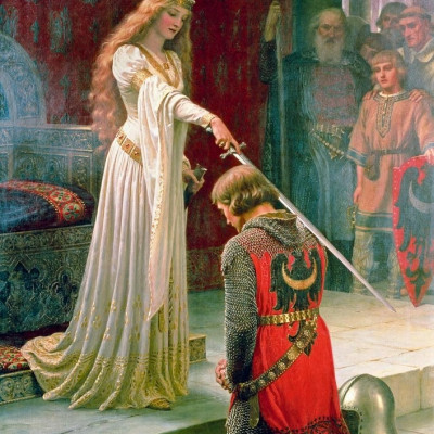 Pasovanie na rytiera, 1901