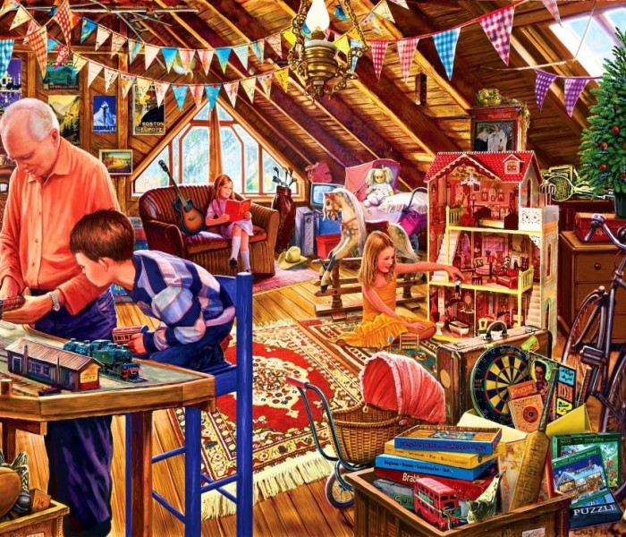 Puzzle - Bluebird - Hranie na podkroví