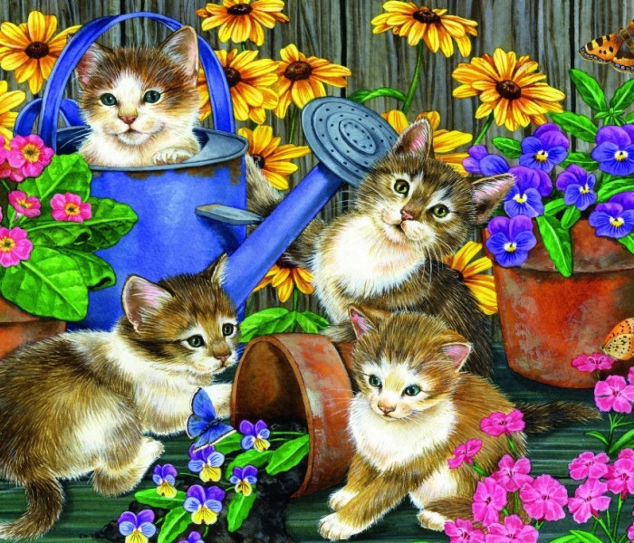 Puzzle - Bluebird - Neplecha na záhrade