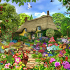 Puzzle - Bluebird - Anglický vidiecky dom so záhradou