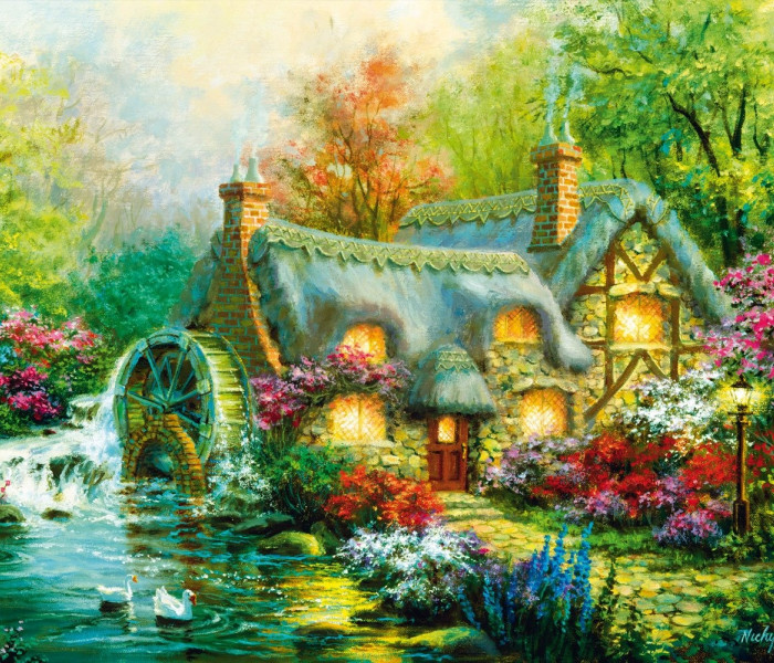 Puzzle - Bluebird - Odpočinok na vidieku