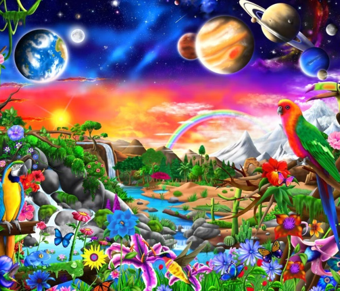 Puzzle - Bluebird - Vesmírny raj