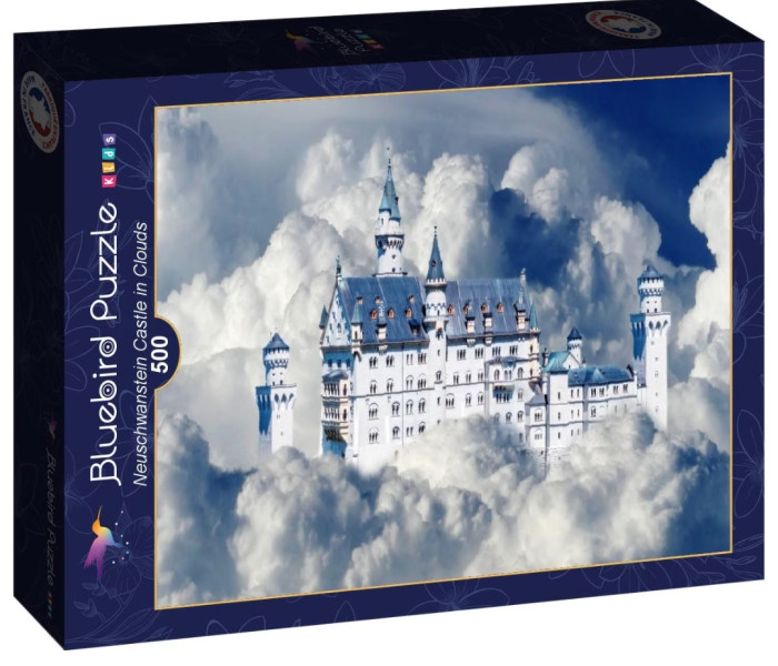 Puzzle - Bluebird - Zamek Neuschwanstein w chmurach