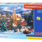 Puzzle - Castorland - Sánkovanie do mesta