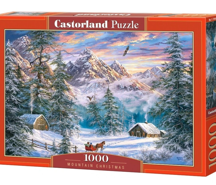 Puzzle - Castorland - Crăciun în munți