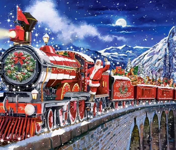 Puzzle - Castorland - Mikulás jön a városba