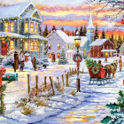 Puzzle - Castorland - Vianočný stromček sa blíži