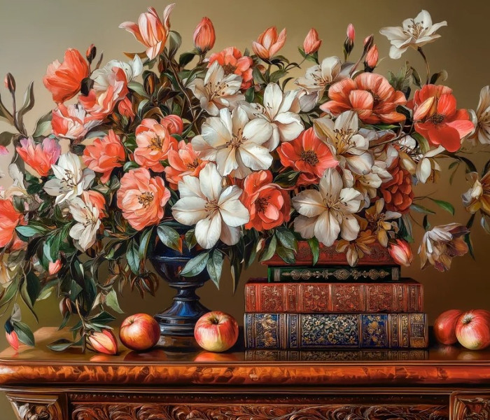 Puzzle - Castorland - Kvetinový večer