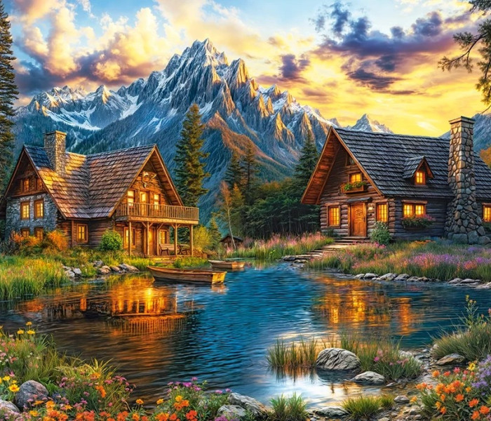 Puzzle - Castorland - Letný večer