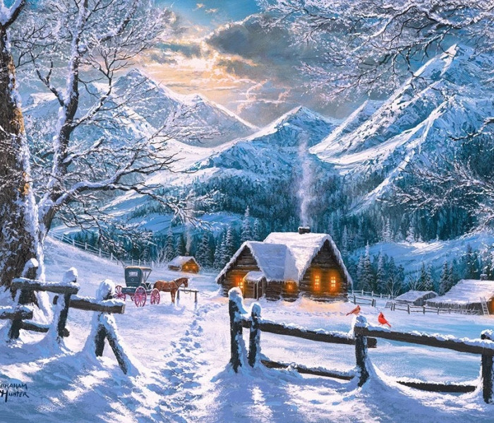 Puzzle - Castorland - Zasnežené ráno