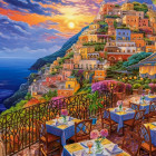 Puzzle - Castorland - Romantyczny wieczór w Positano