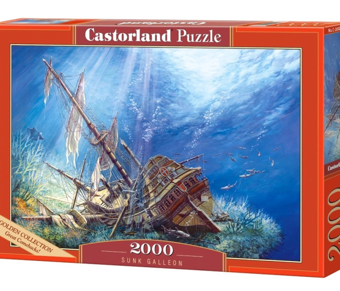 Puzzle - Castorland - Potopená galeóna
