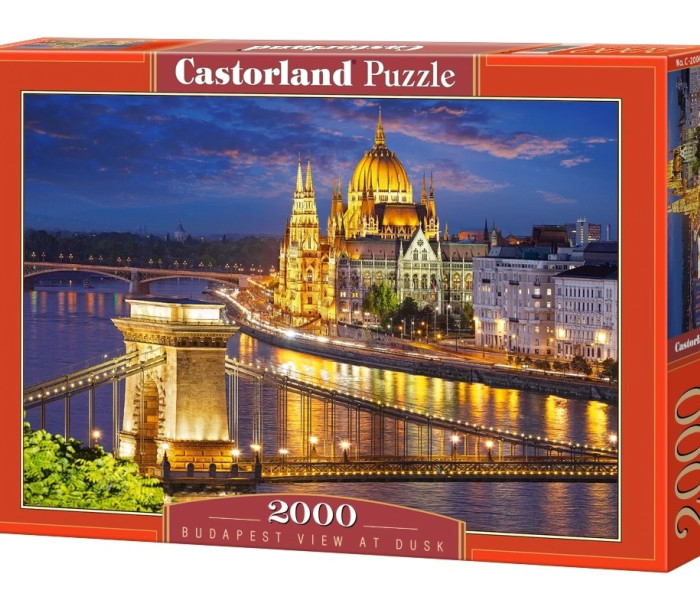 Puzzle - Castorland - Pohľad na Budapešť za súmraku