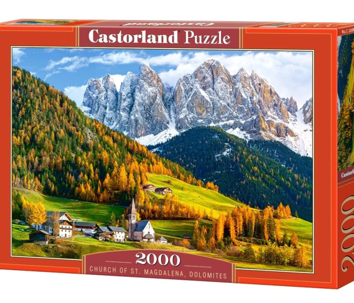 Puzzle - Castorland - Kostol sv. Magdalény, Dolomity