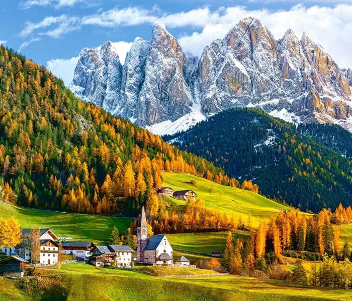 Puzzle - Castorland - Kostol sv. Magdalény, Dolomity