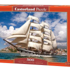Puzzle - Castorland - Tall Ship opúšťa prístav