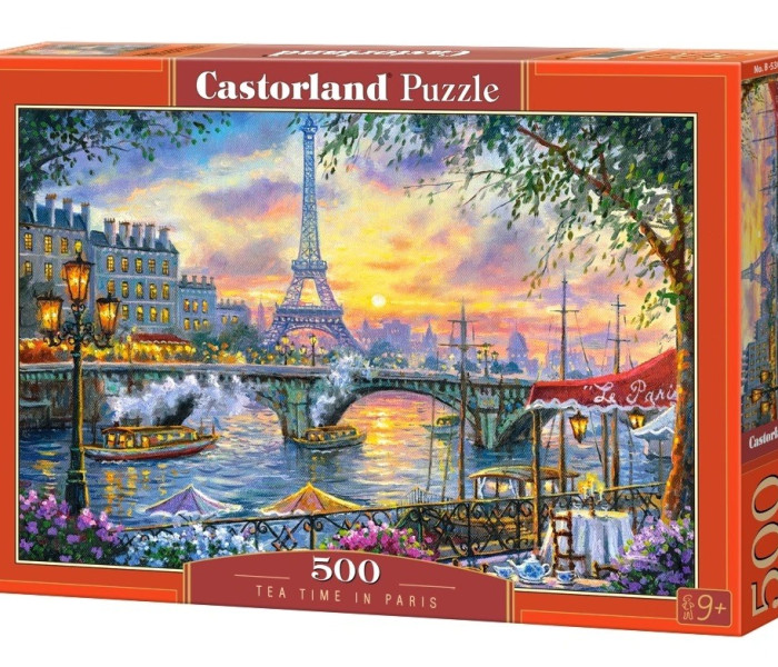 Puzzle - Castorland - Čajový čas v Paríži