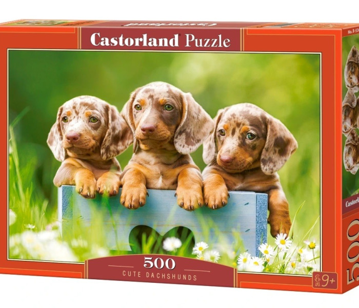 Puzzle - Castorland - Roztomilé jazvečíky