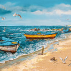 Puzzle - Castorland - Ráno pri mori