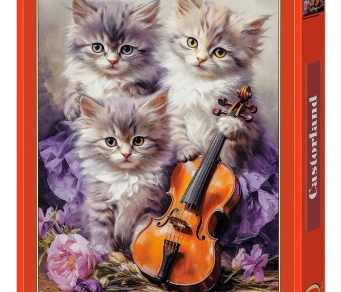 Puzzle - Castorland - Hudobné mačiatka