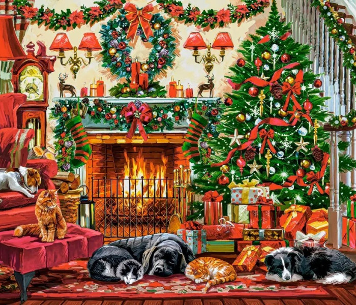 Puzzle - Castorland - Útulný krb
