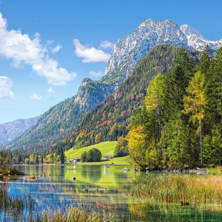 Horská chata v Alpách