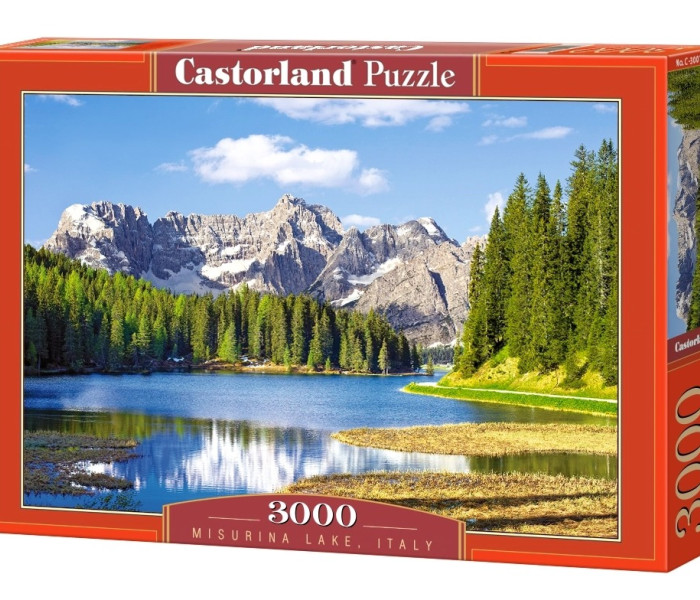 Puzzle - Castorland - Jazero Misurina, Taliansko