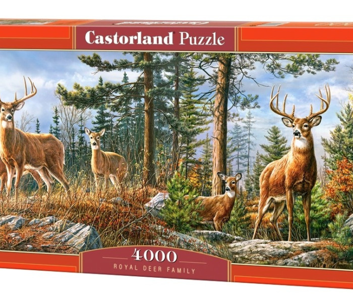 Puzzle - Castorland - Kráľovská rodina jeleňov