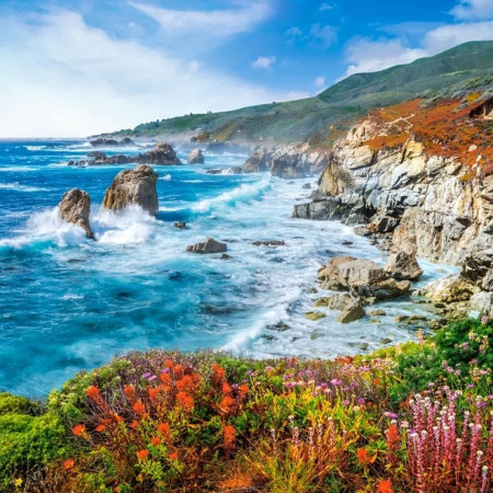 Pobrežie Big Sur, Kalifornia, USA