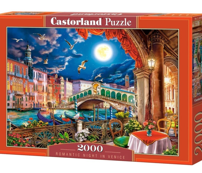 Puzzle - Castorland - Romantická noc v Benátkach