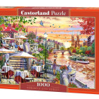 Puzzle - Castorland - Apus romantic în oraș