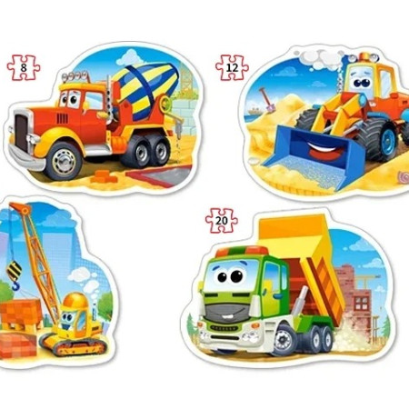 Stavebné vozidlá - 4 v 1