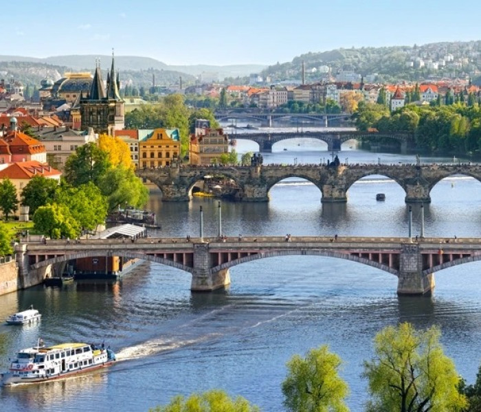 Puzzle - Castorland - Vltavské mosty v Prahe