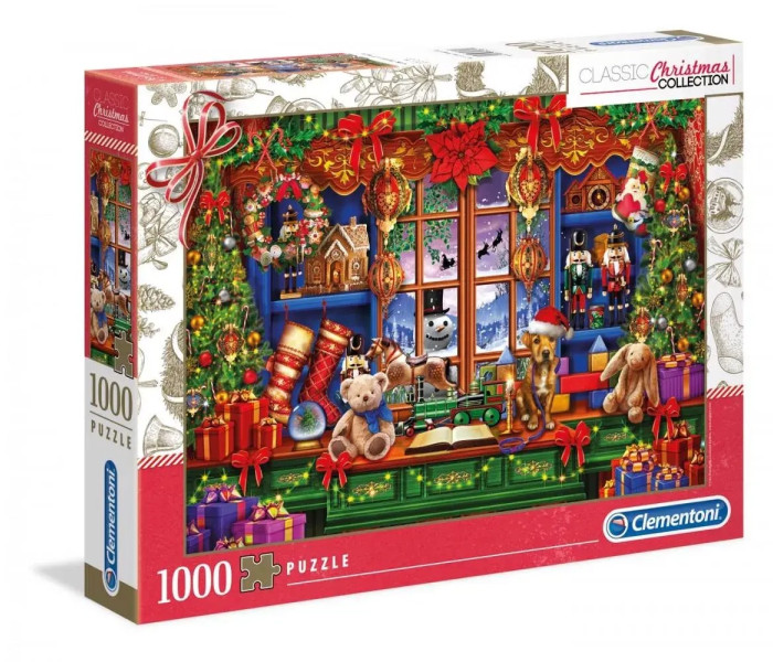Puzzle - Clementoni - Christmas Collection: Starý vianočný obchod