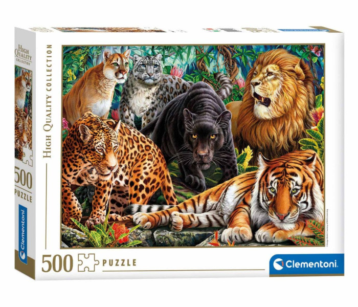Puzzle - Clementoni - Feline sălbatice