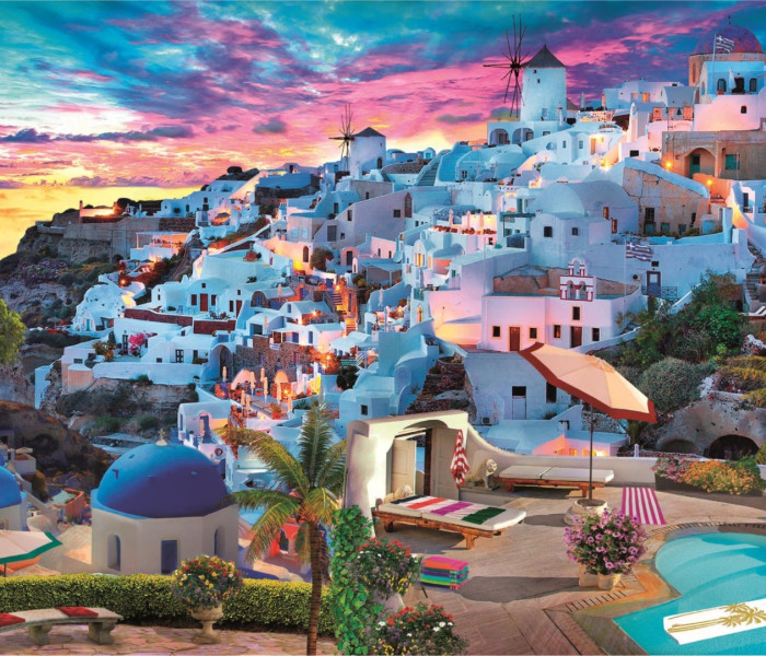 Puzzle - Clementoni - Santorini, Grécko