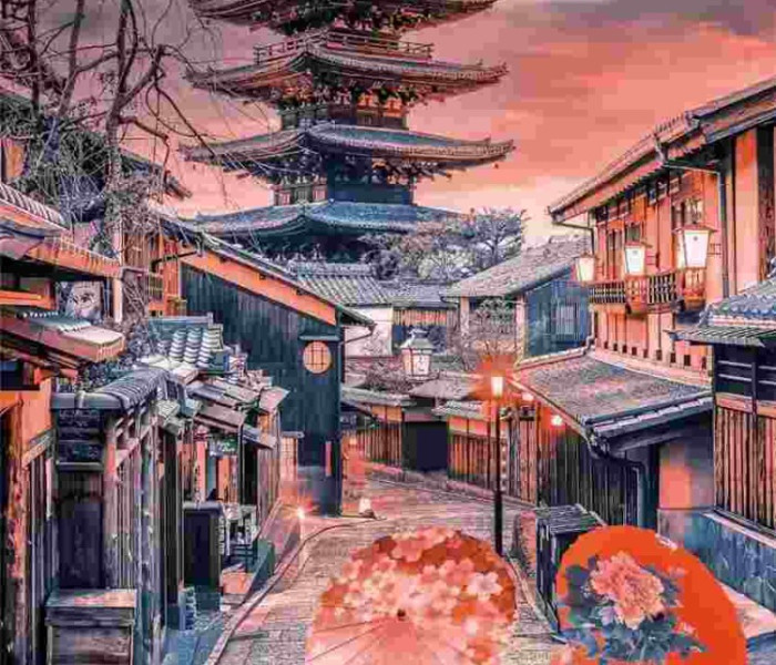 Puzzle - Clementoni - Večer v Kjóte