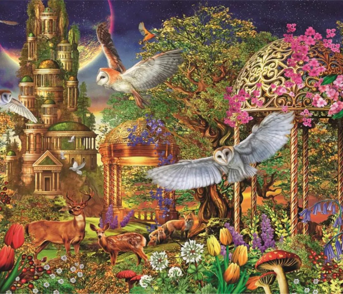 Puzzle - Clementoni - Záhrada lesnej fantázie