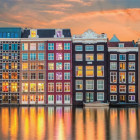 Puzzle - Clementoni - Žiarivý Amsterdam - Panoramatické puzzle
