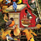 Puzzle - Cobble Hill - Vtáčia búdka na jeseň