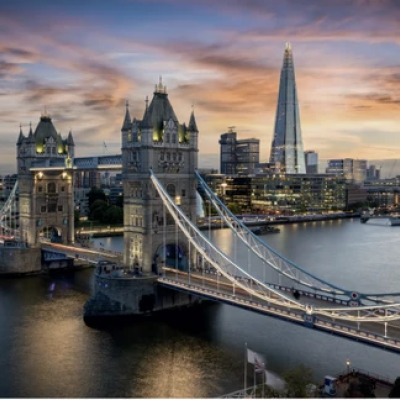 Amurg deasupra Tower Bridge - Puzzle luminos