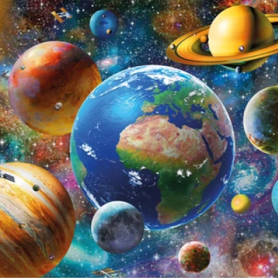 Bolygók Világító puzzle