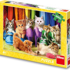 Puzzle - Dino - Pisicuțe colorate